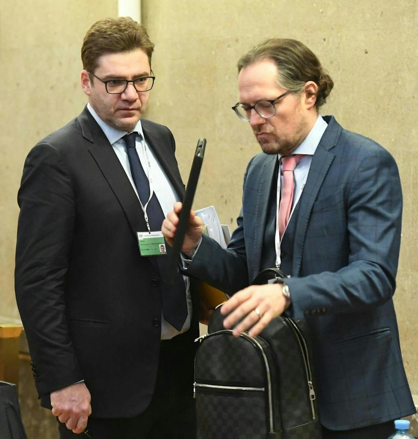 Anwalt Jörg Zarbl und Anwalt Norbert Wess.