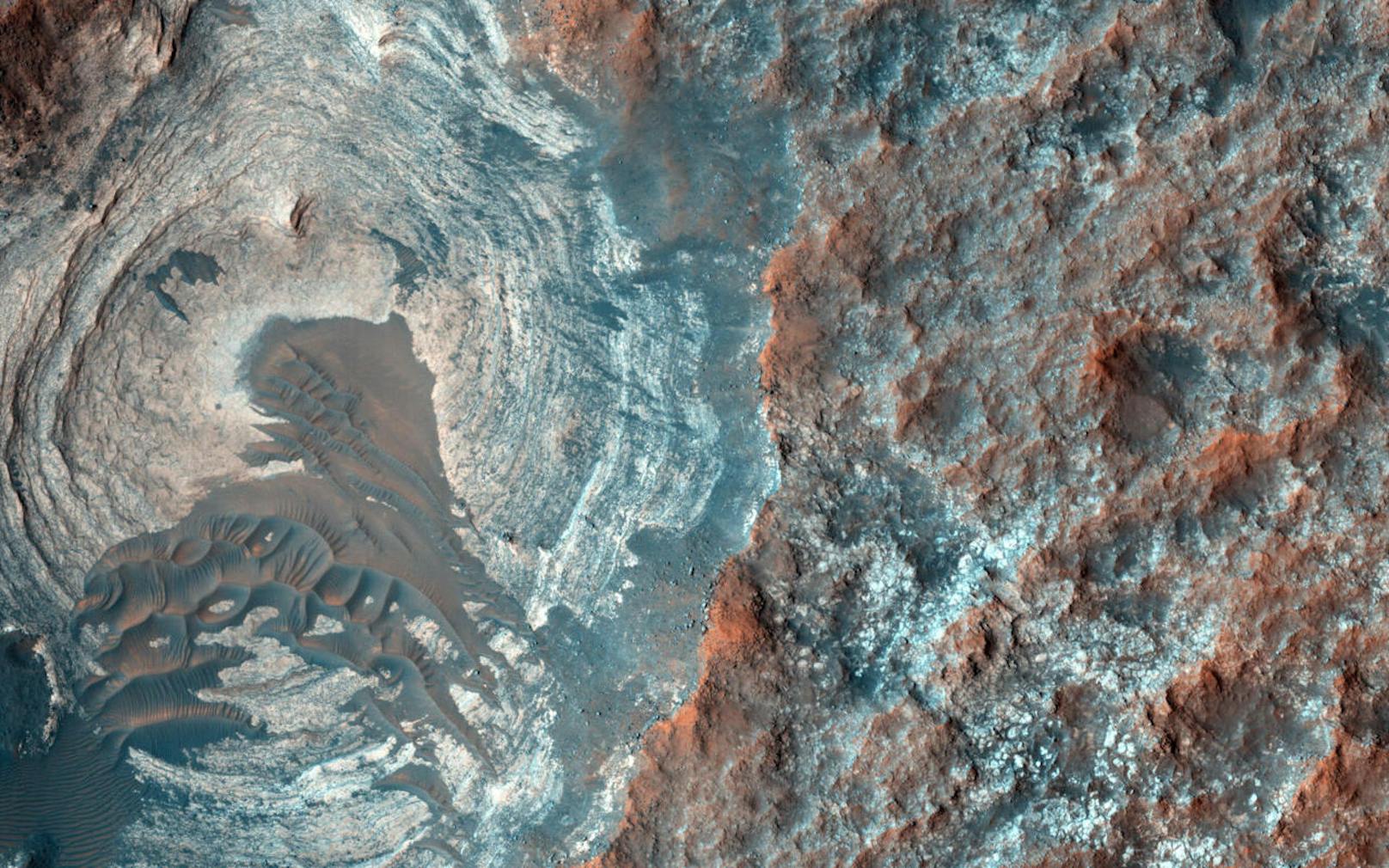 So sieht es auf der Oberfläche des Mars laut Aufnahmen der Nasa aus.