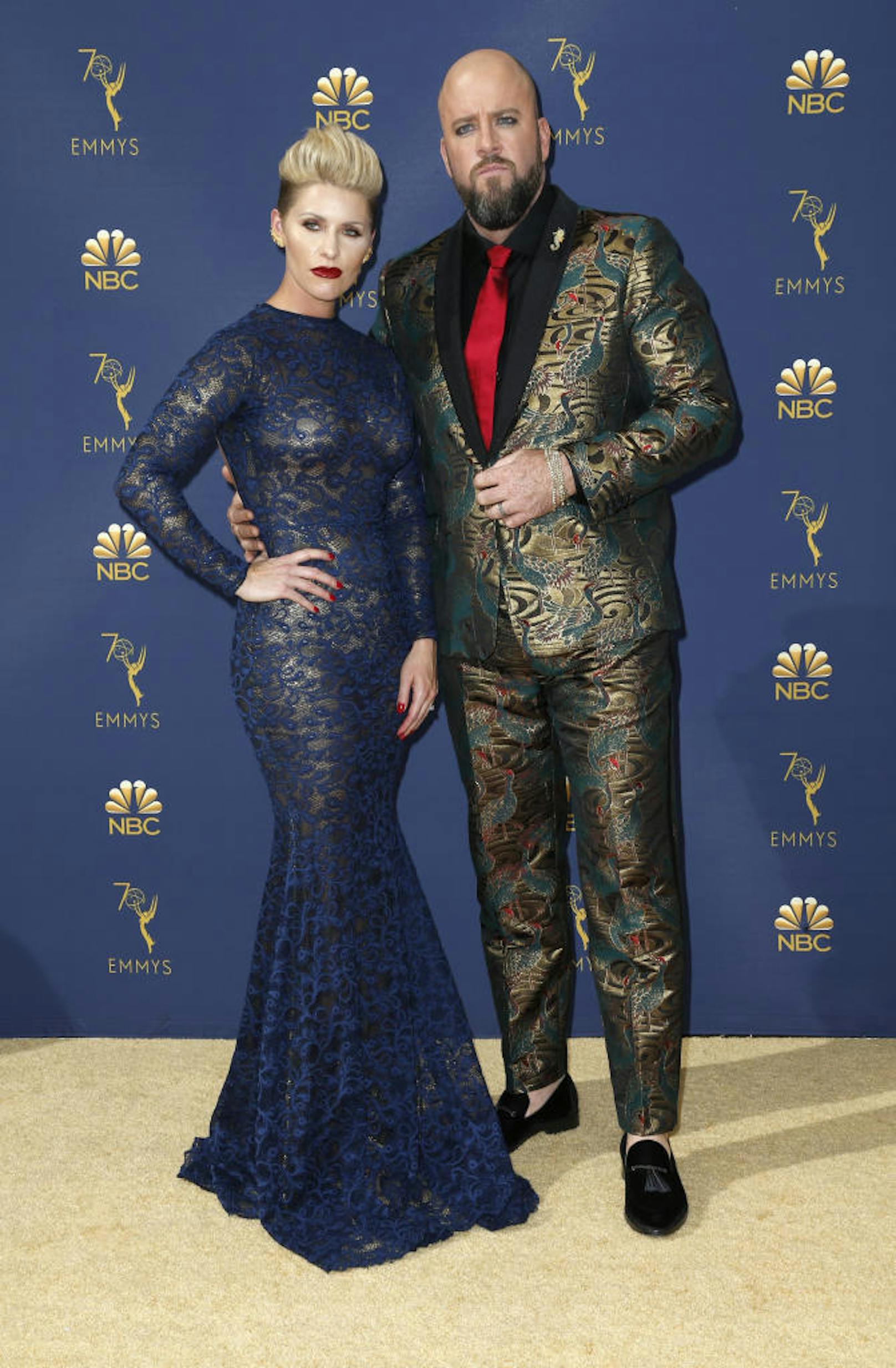 Rachel Reichard und Chris Sullivan bei der 70. Emmy-Verleihung