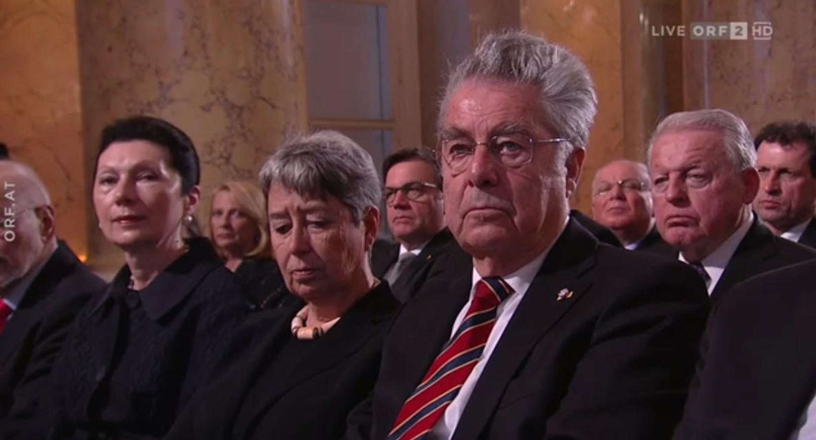 Der ehemalige Präsident Heinz Fischer und seine Ehefrau Margit nahmen ebenfalls teil. 