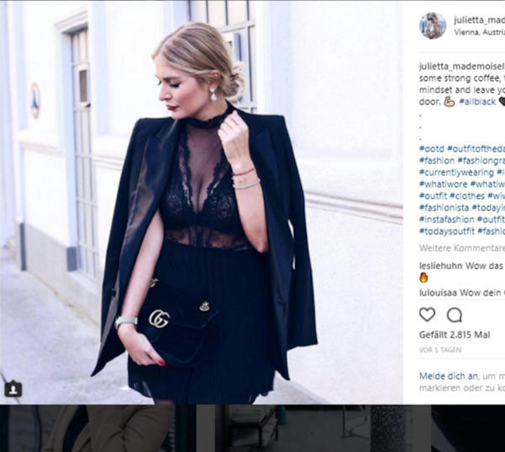 Für alle Luxus-Fans ist Julietta Mademoiselle die richtige Adresse. Die Jus-Studentin hat eine wunderschöne Taschensammlung und nimmt ihre Fans auch oft auch Reisen, z.B. nach London, mit. (Fotos: Instagram / julietta_mademoiselle)  <a href="http://instagram.com/julietta_mademoiselle" target="_blank">Instagram Profil</a>