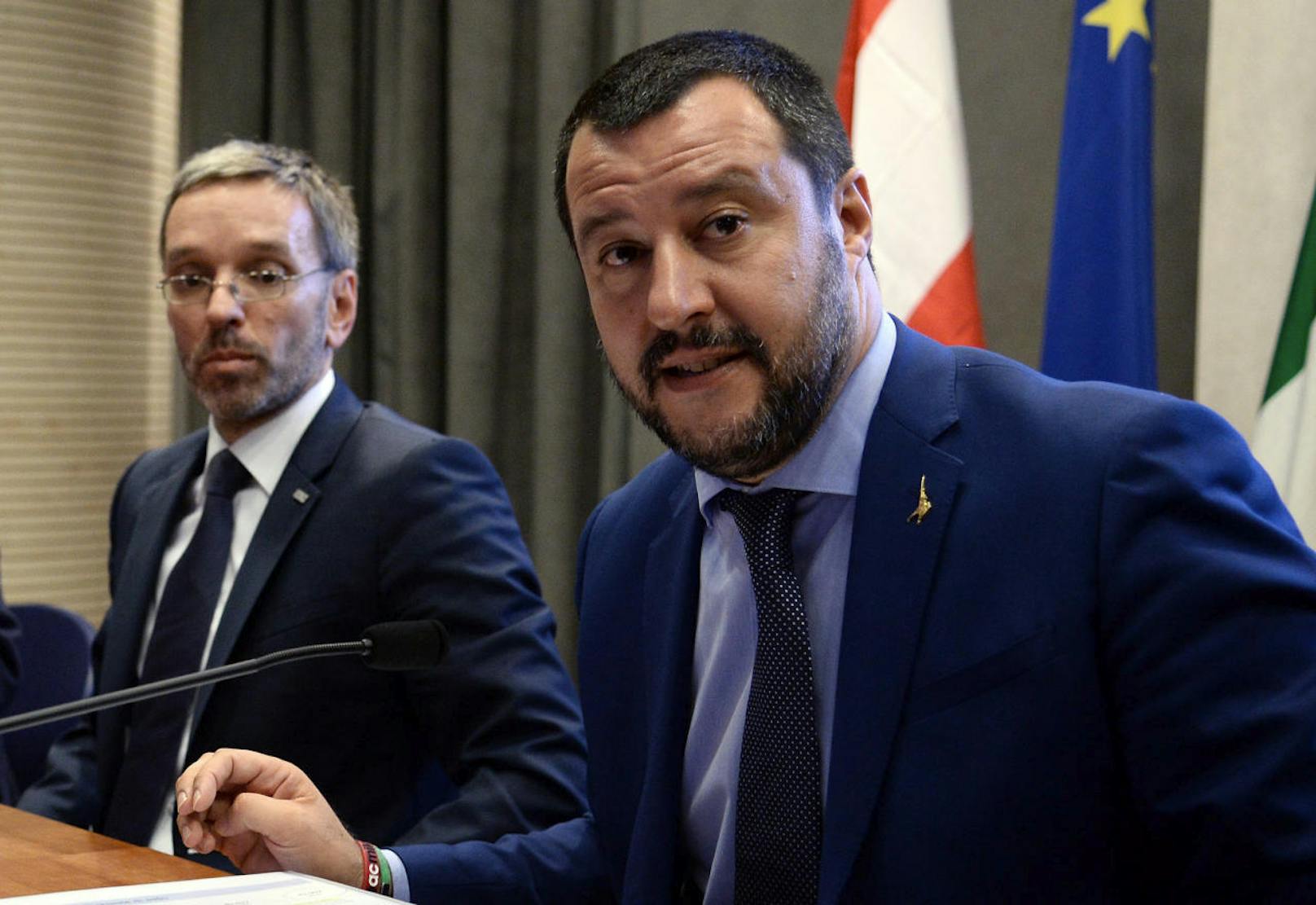 Matteo Salvini und Innenminister Herbert Kickl