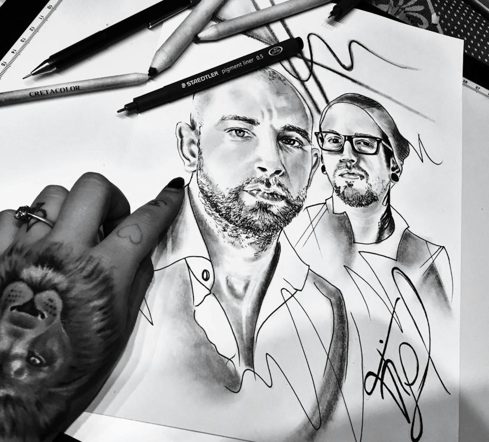 "Seiler und Speer- Portrait" von Maggy.
Instagram: maggy_art.n.ink