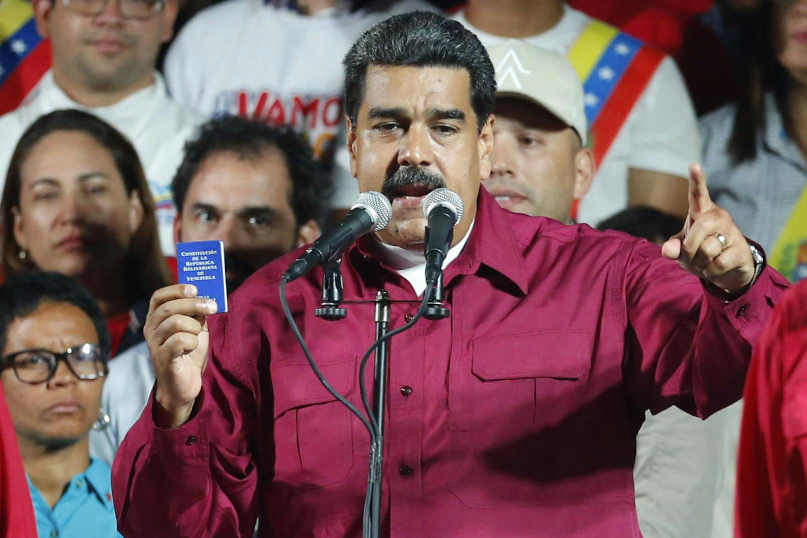 Venezuela: Nicolas Maduro wurde zum Wahlsieger erklärt.