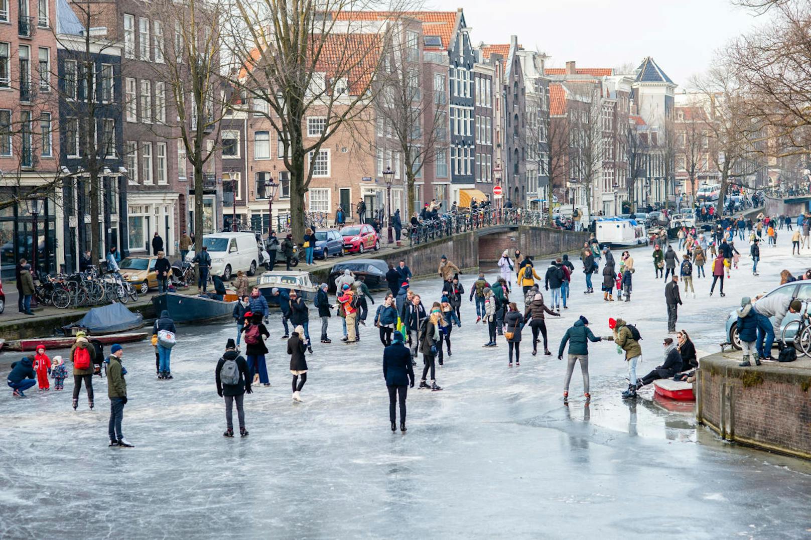 Amsterdam wurde zum echten "Eistraum".