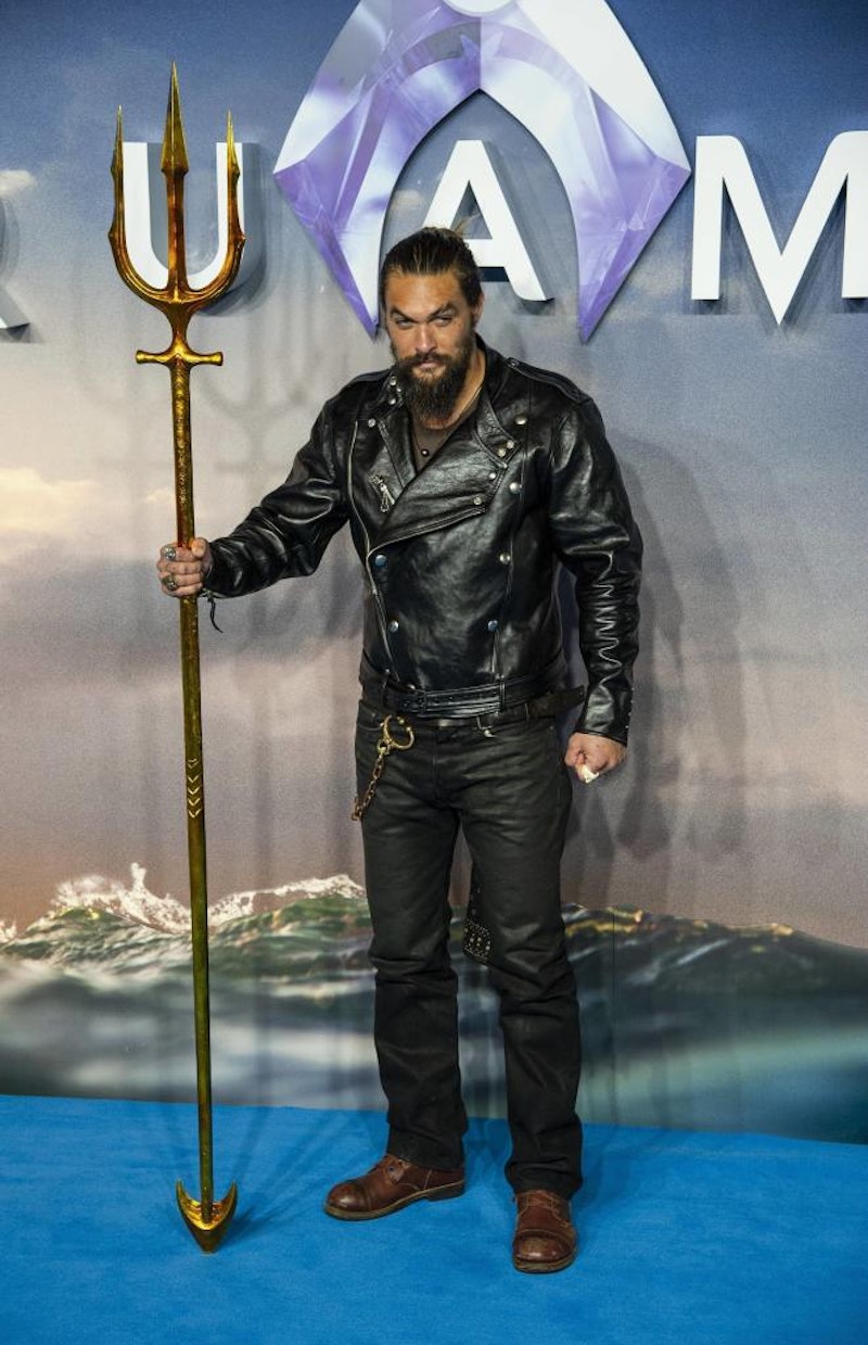 Jason Momoa bei der "Aquaman"-Premiere in London