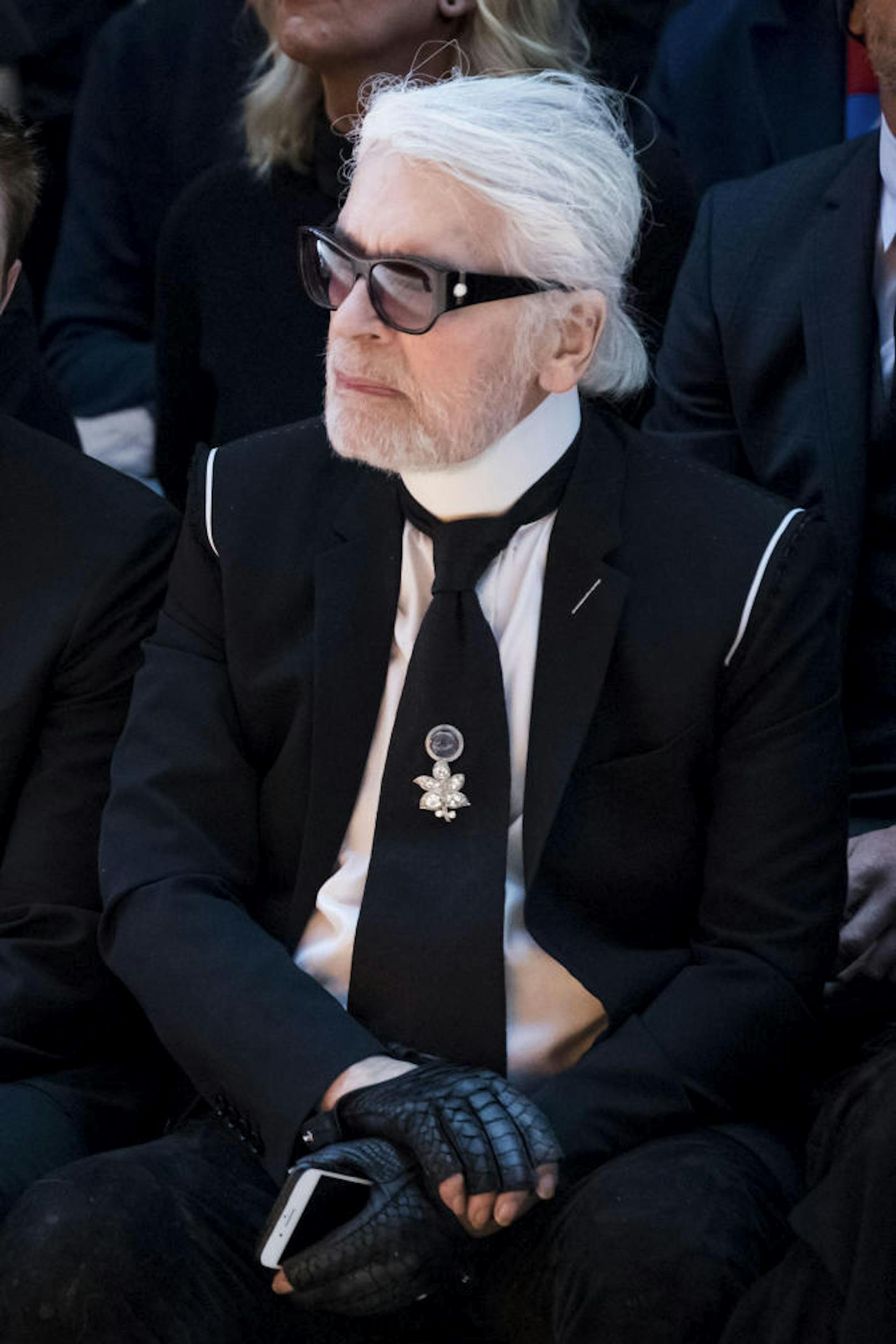 Karl Lagerfeld mit Bart 2018