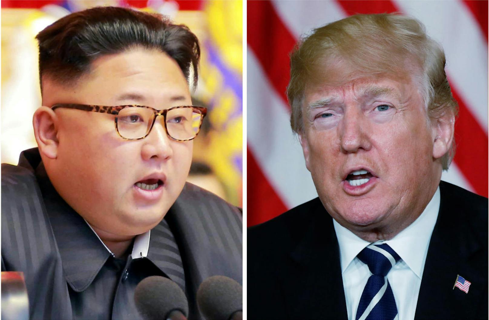 Dort soll er das bevorstehende Treffen von US-Präsident Donald Trump mit dem nordkoreanischen Machthaber Kim Jong-un vorbereiten. REUTERS/KCNA handout via Reuters & Kevin Lamarque (R)