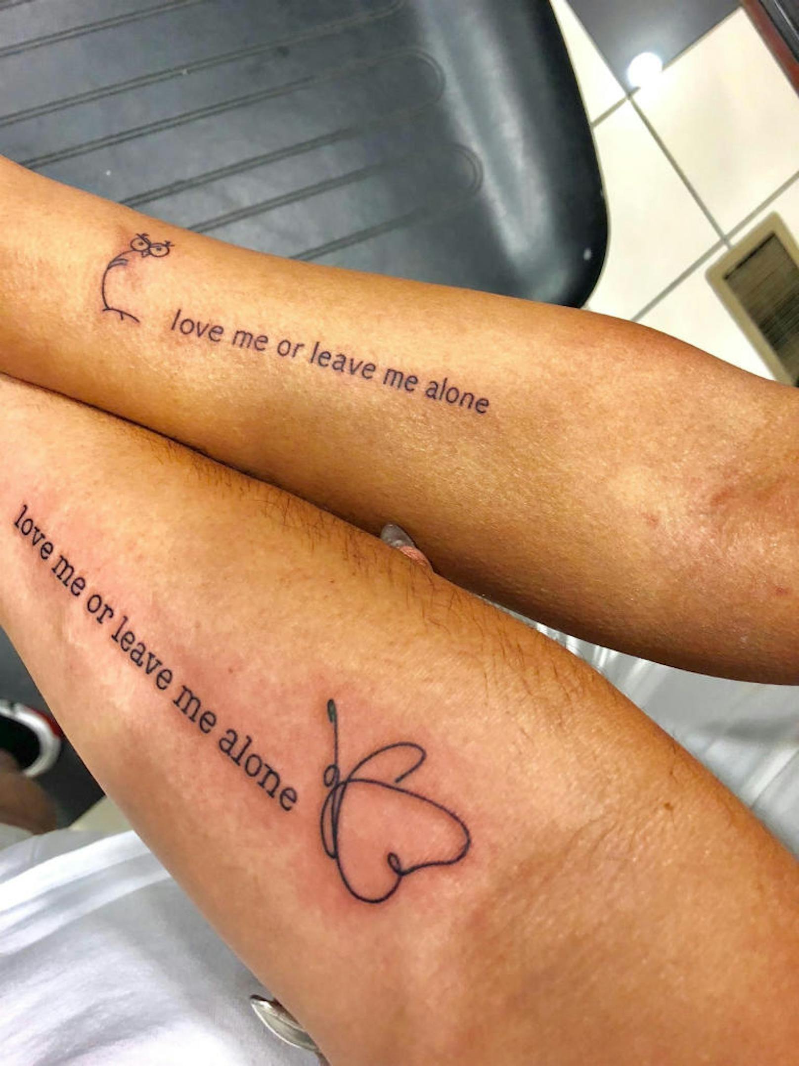 Mel B und Gary Madatyan teilen sich ein Pärchen-Tattoo. 