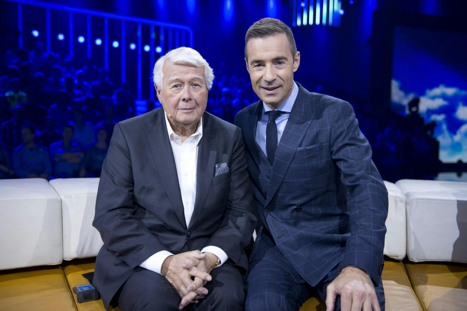 Peter Weck (li.) und Kai Pflaume (Credit: ORF/NDR/Thorsten Jander)