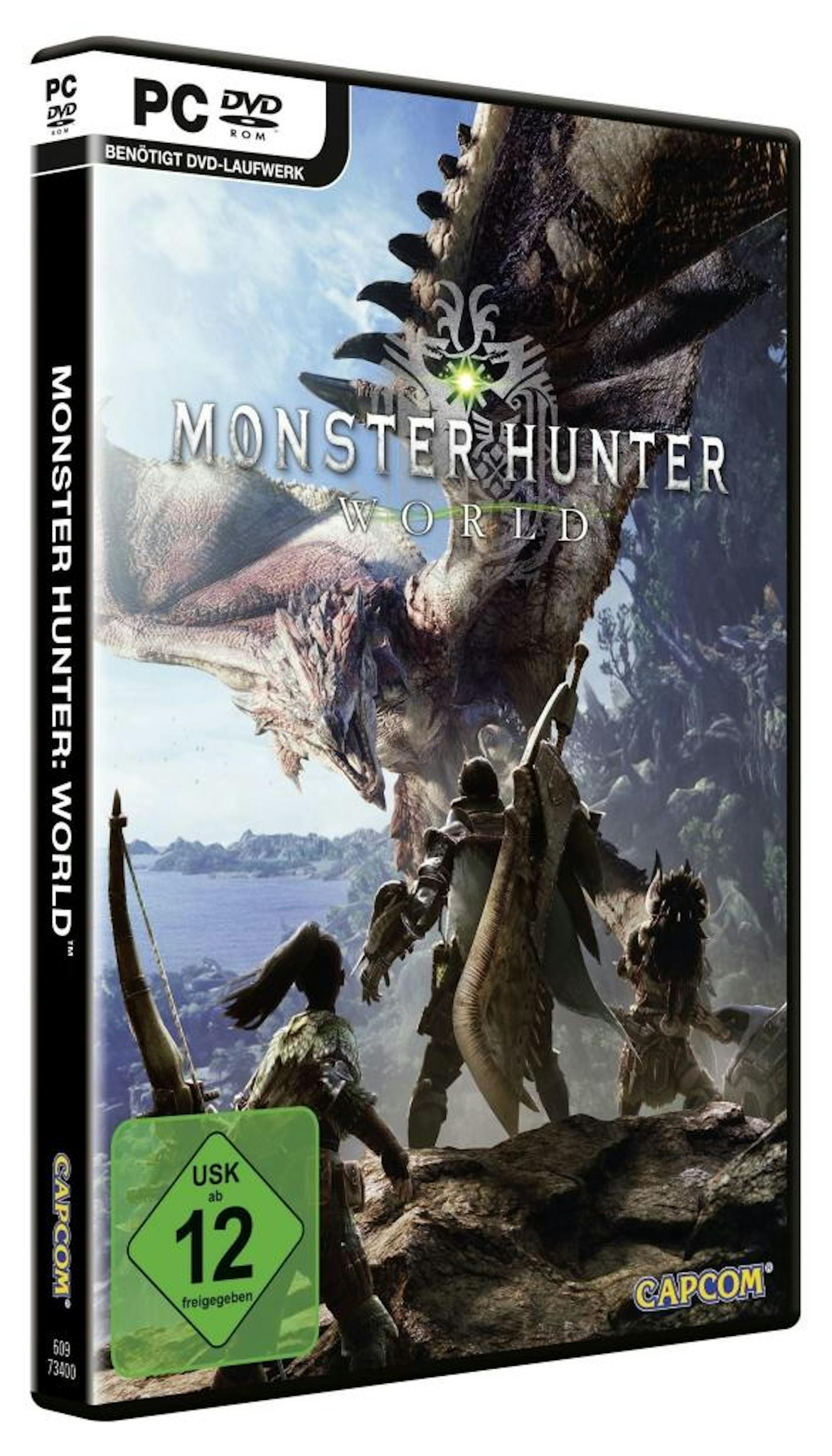 Ab dem 3. September ist die PC-Version von Monster Hunter: World als Box im Handel erhältlich. Der Titel erschien zu Jahresbeginn bereits auf PlayStation 4 und Xbox One. Der Titel schickt Spieler auf die Spur der Drachenältesten, die alle zehn Jahre in ein fernes Land, das nur als die Neue Welt bekannt ist, aufbrechen. Als Mitglied einer Forschungskommission macht man sich auf die Reise in dieses mysteriöse Reich, ergründet Geheimnisse und erlegt jede Menge kolossale Monster.