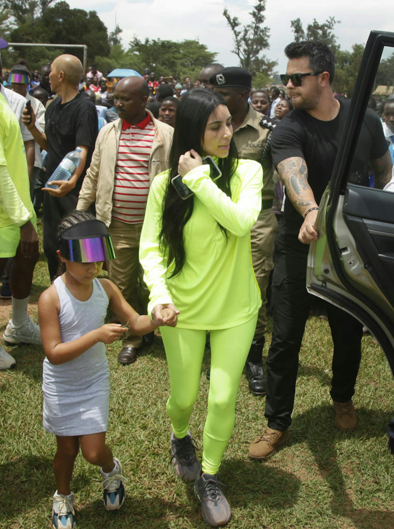 Kim Kardashian mit Tochter North.