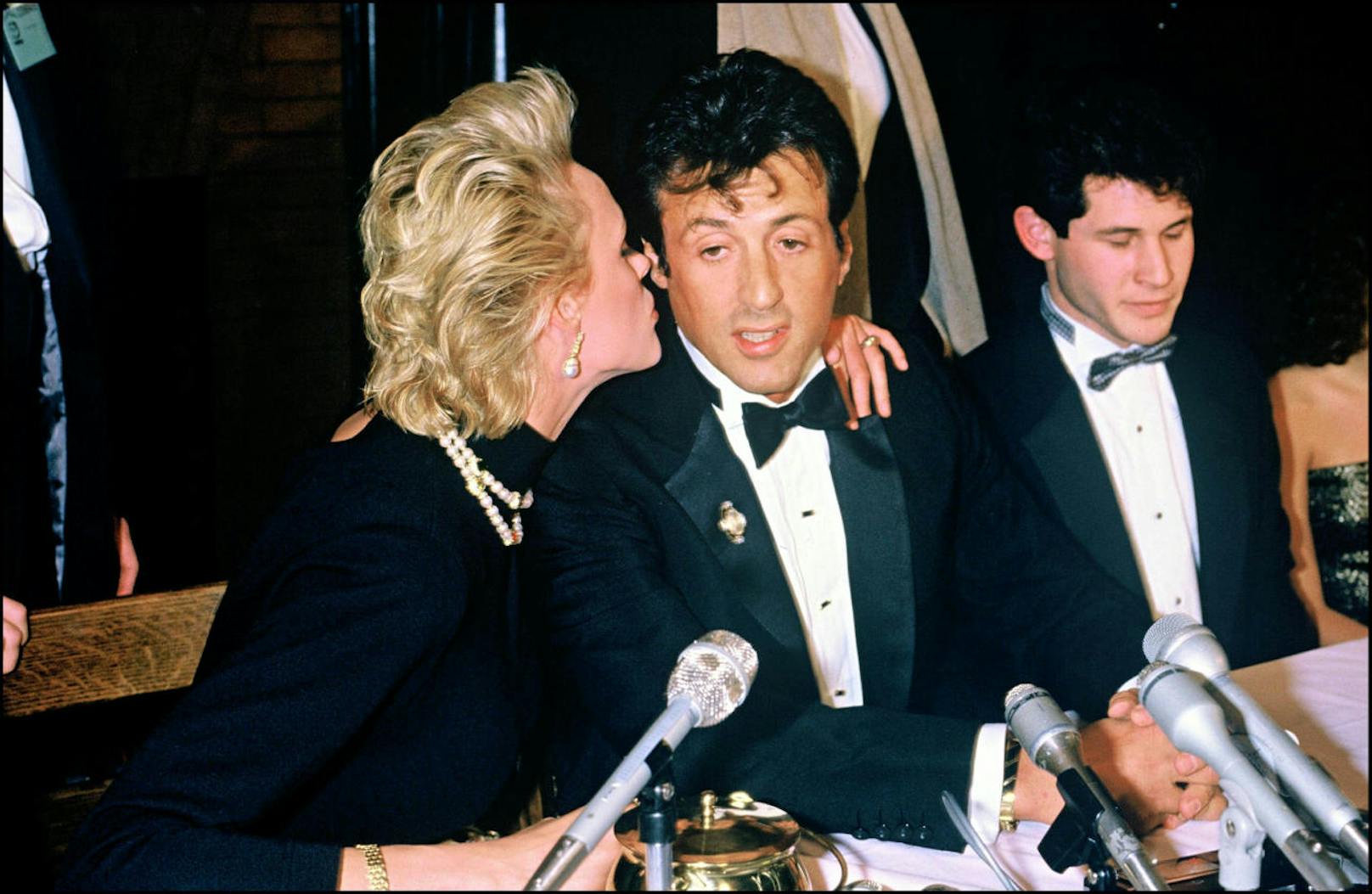 Brigitte Nielsen mit Sylvester Stallone im Jahr 1986.