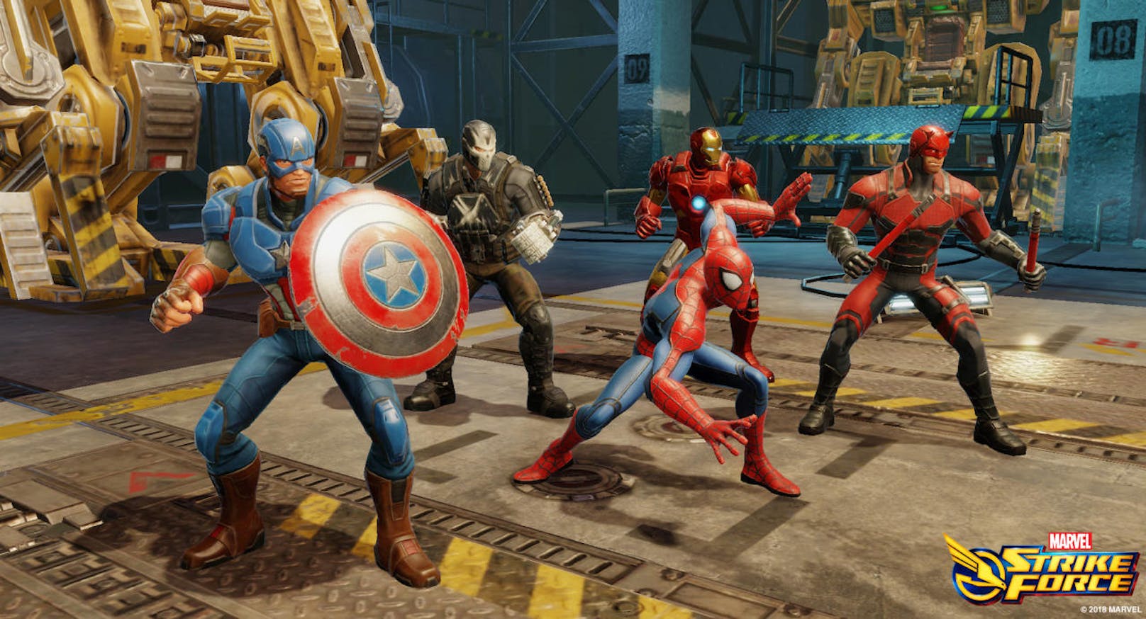 <b>31. März 2018:</b> FoxNext Games hat MARVEL Strike Force ins Leben gerufen, ein kostenloses Squad-basiertes RPG im Marvel-Universum, das auf der ganzen Welt bereits zunehmend Fans gewinnt. In MARVEL Strike Force schließen sich Spieler mit S.H.I.E.L.D. Direktor Nick Fury zusammen, um ein Team legendärer Marvel-Charaktere zusammenstellen, darunter Iron Man, Captain America, Wolverine, Black Widow, Spiderman, Venom, Star-Lord, Gamora, Daredevil, Doctor Strange und viele mehr. Beim Start können die Spieler aus mehr als 70 beliebten Charakteren wählen, mächtige Allianzen bilden und neue Ausrüstung sowie Upgrades sammeln, um ihre Teams stärker zu machen und die Feinde von S.H.I.E.L.D. im strategischen Kampf zu besiegen.