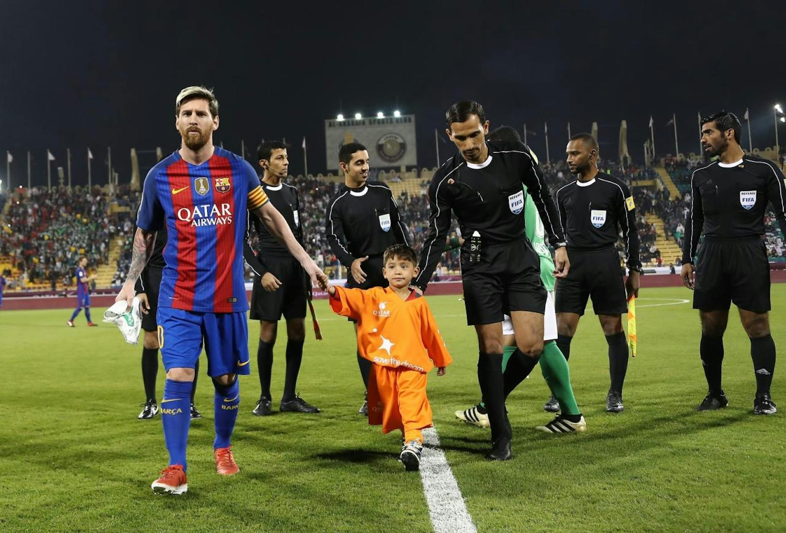 Murtaza und Superstar Lionel Messi