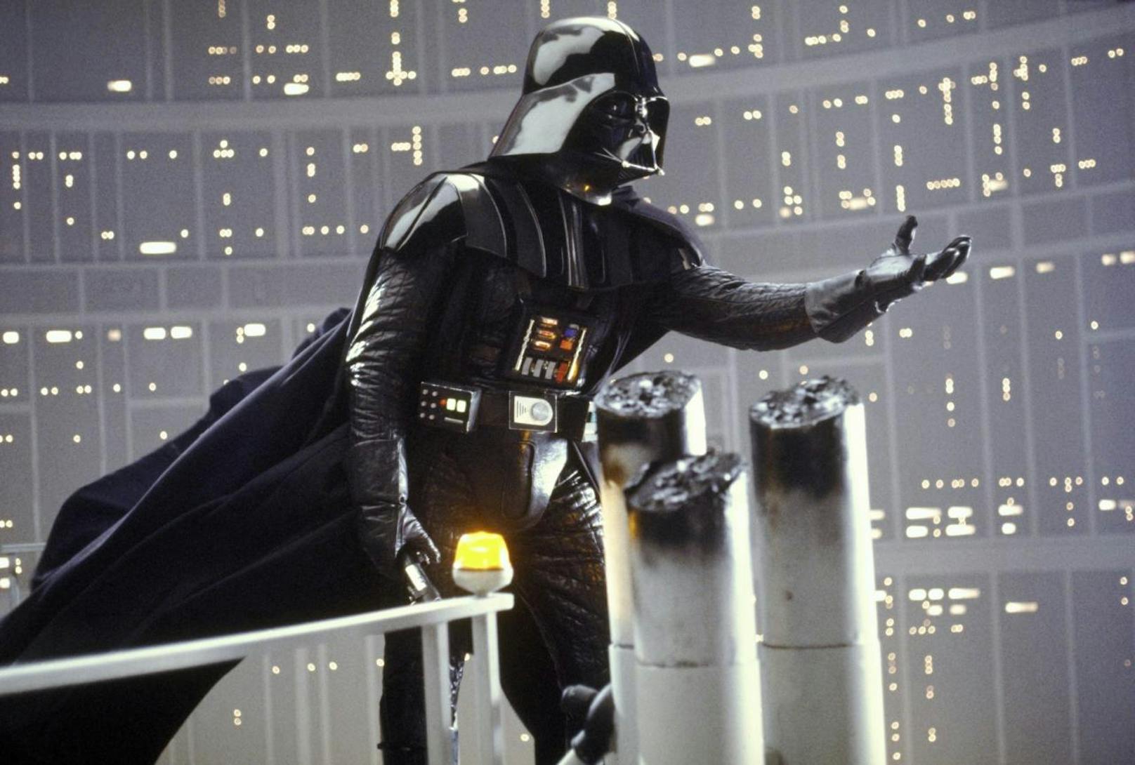Darth Vader versucht, Luke auf die dunkle Seite zu ziehen.