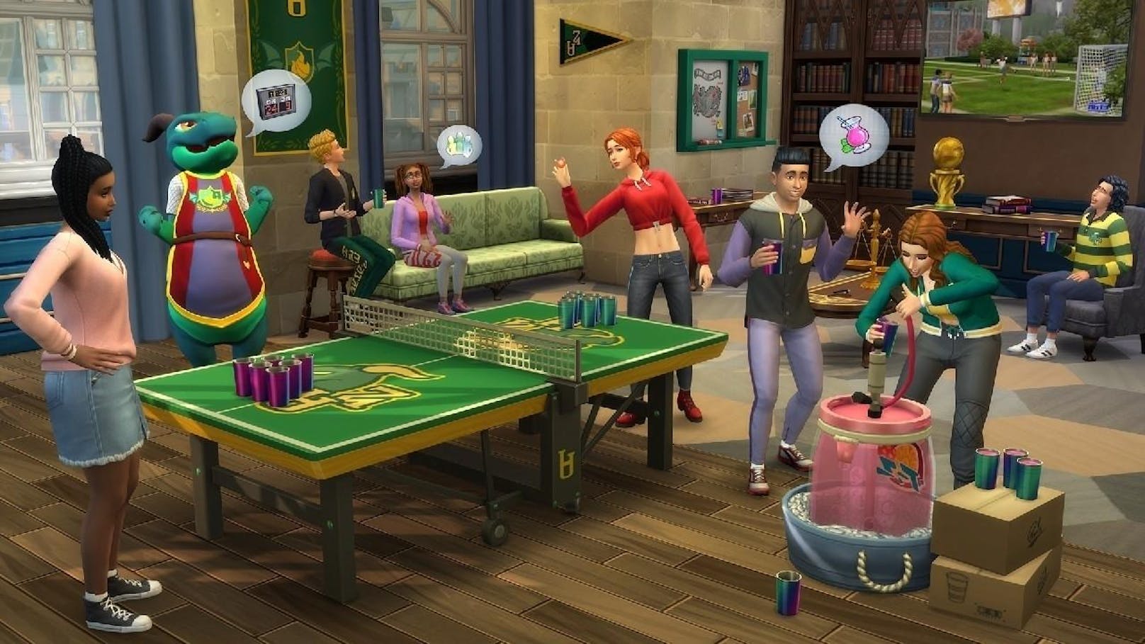 Das Erweiterungspack enthält wieder eine neue Welt, in der Sims auch leben können.