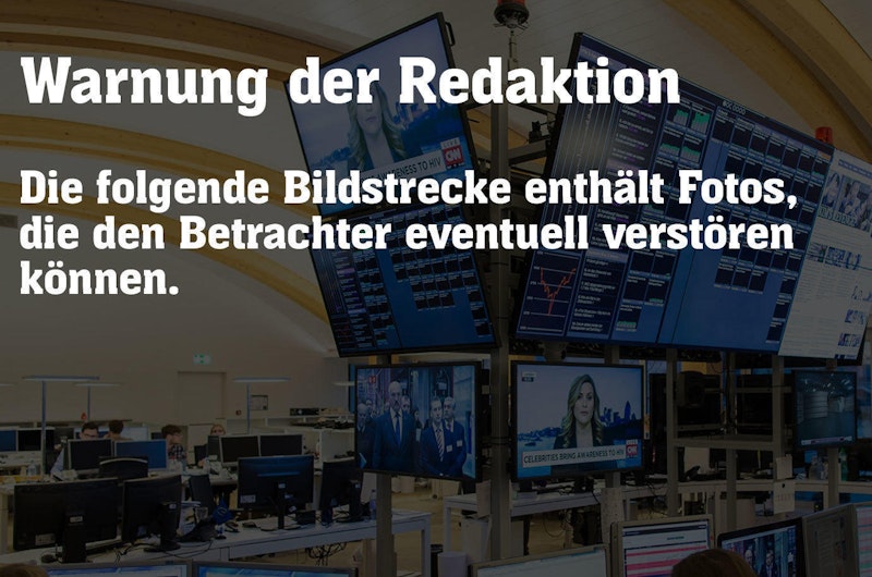 Die folgende Bildstrecke enthält Fotos, die den Betrachter eventuell verstören können.