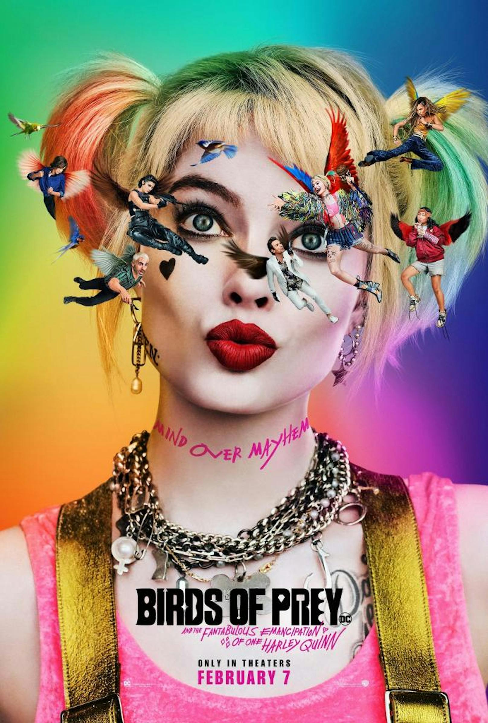 <b>BIRDS OF PREY: AND THE FANTABULOUS EMANCIPATION OF HARLEY QUINN</b>
(Kinostart: 7.2.2020)

Margot Robbie schlüpft erneut in die Rolle der durchgeknallten Harley Quinn. Inzwischen hat sie mit dem Joker gebrochen und schließt sich mit Huntress, Black Canary und Renee Montoya zusammen. <a href="https://www.youtube.com/watch?v=kGM4uYZzfu0">Hier geht's zum Trailer!</a>