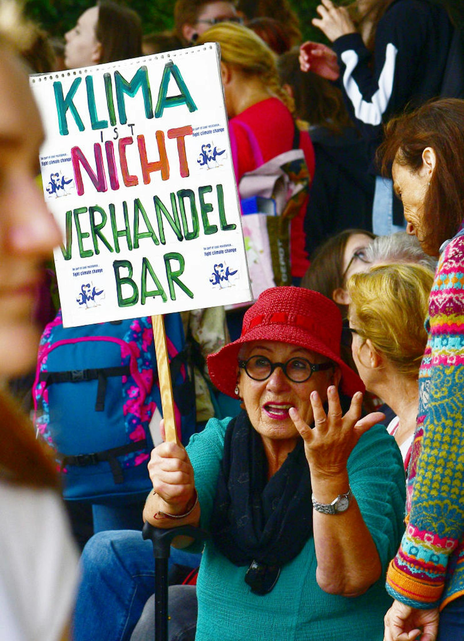 Teilnehmer der weltweiten Klima-Protestaktion "Earth Strike" in Wien. Allein in Österreich sollen laut Veranstaltern an die 150.000 Menschen auf der Straße gewesen sein. 