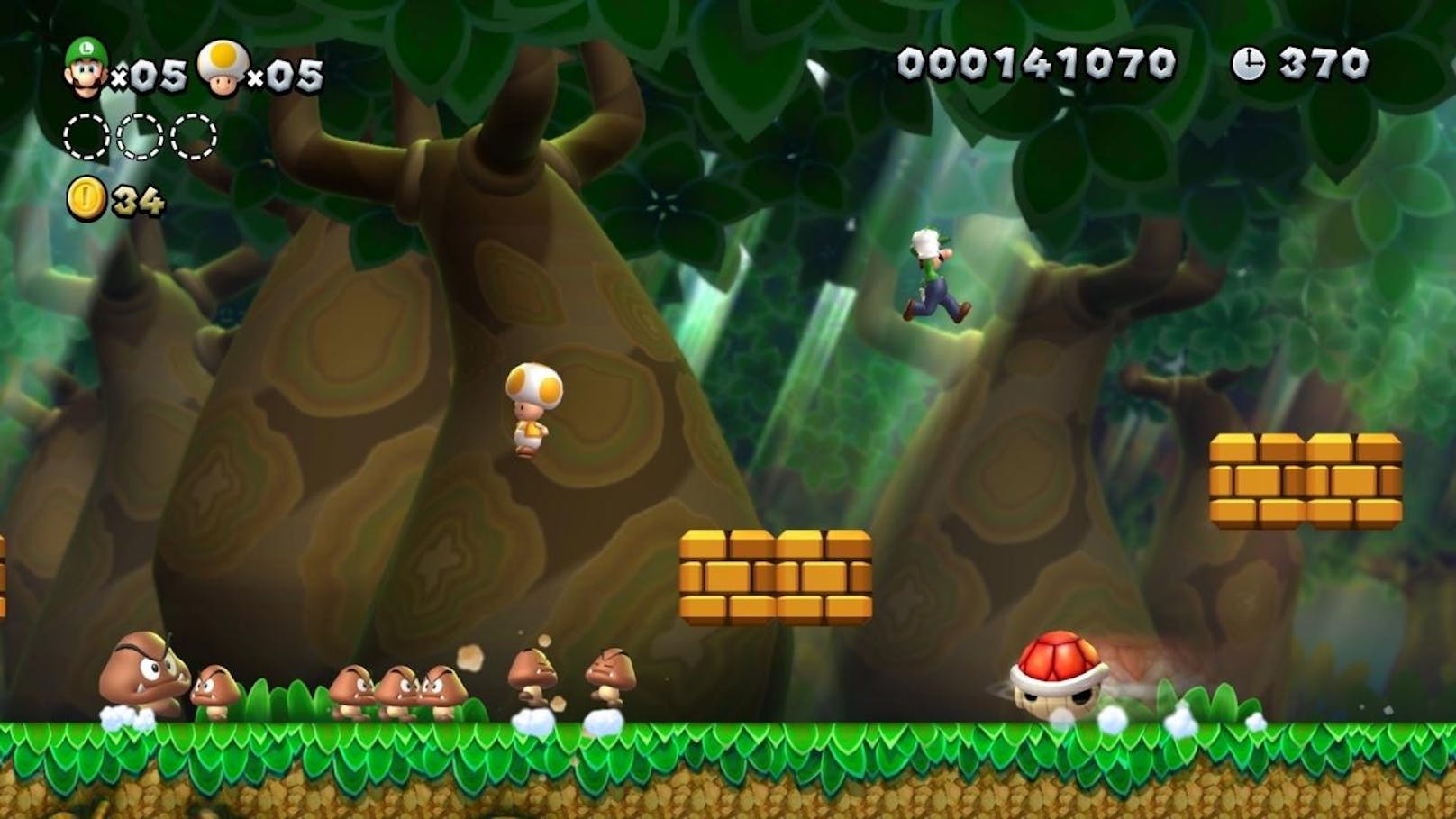 Die Story von New Super Mario Bros. U Deluxe zeigt sich in typischer Mario-Manier: Bowser, Bowser Jr. und die Koopalinge haben das Schloss von Prinzessin Peach eingenommen und Mario samt Freunden an den Rand des Pilz-Königreichs katapultiert.
