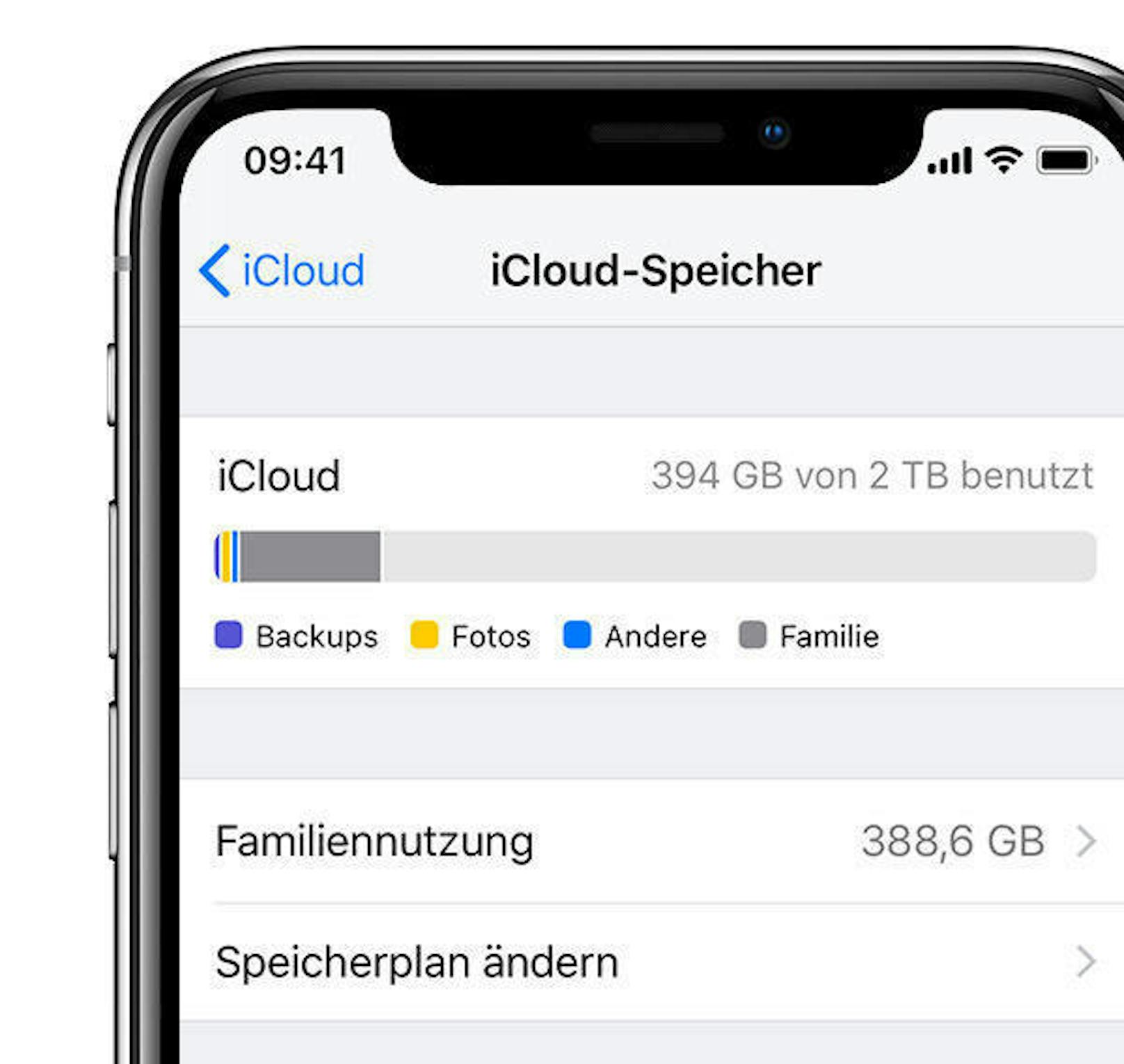 Nutzer, die bei Apple ein solches Konto einrichten, erhalten automatisch und kostenlos fünf Gigabyte Speicherplatz.