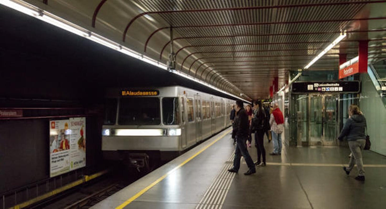 Eine U-Bahn in Wien