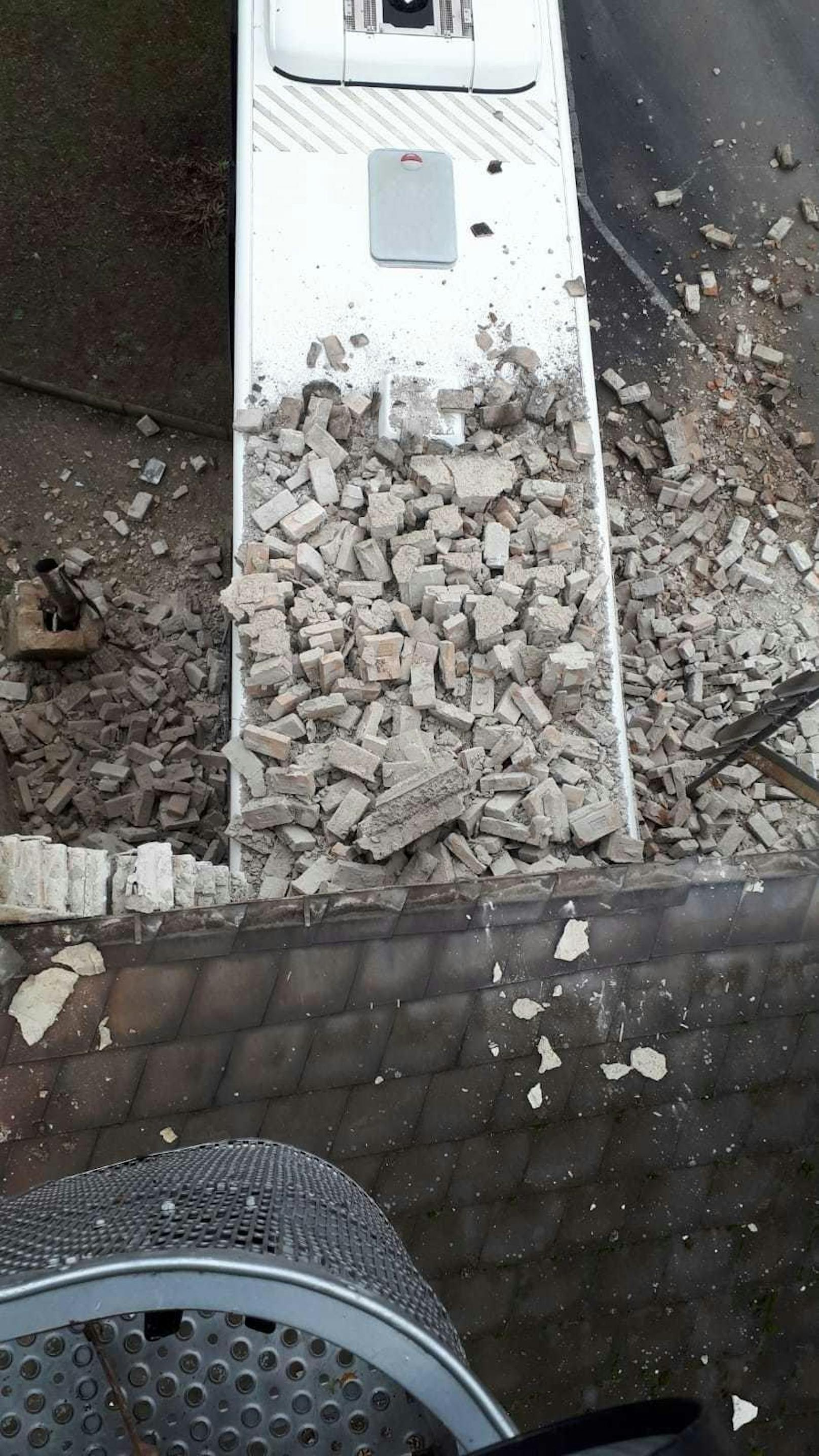 Fotos zeigen das Ausmaß der Zerstörung in Groß-Enzersdorf.