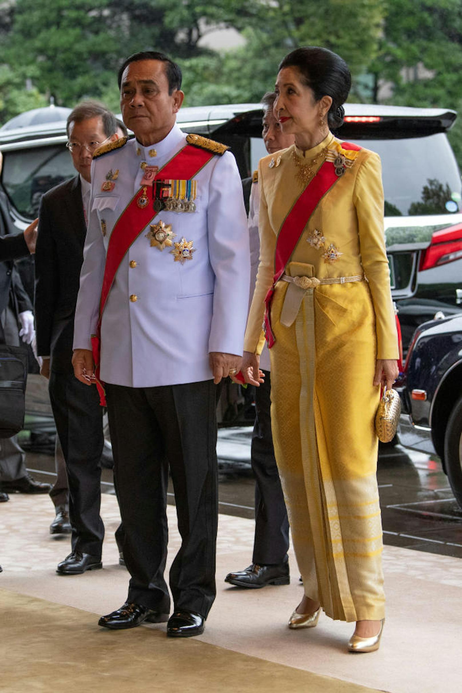 Der Premierminister von Thailand, Prayut Chan-o-cha mit seiner Frau Naraporn Chan-ocha
