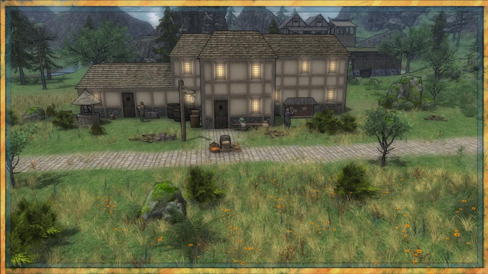 In "Crossroads Inn" führt der Spieler eine Taverne in einer fiktiven Fantasy-Welt. Sie steht an einer der bekanntesten Straßen des Landes und ist demnach extrem gut besucht - von hochrangigen Adeligen ebenso wie von bekannten Trunkenbolden.