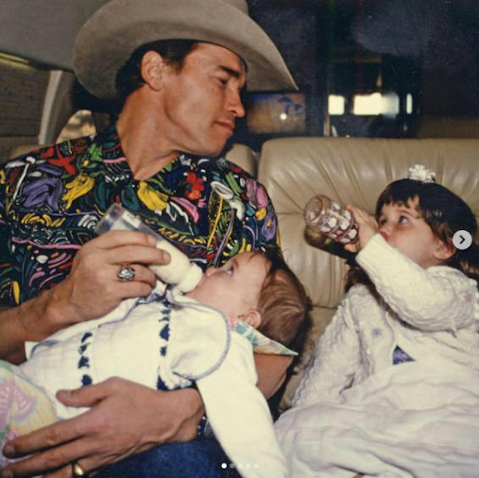 17.6.2019: Katherine Schwarzenegger wünscht Papa Arnold mit diesem süßen Foto alles Gute zum Vatertag.