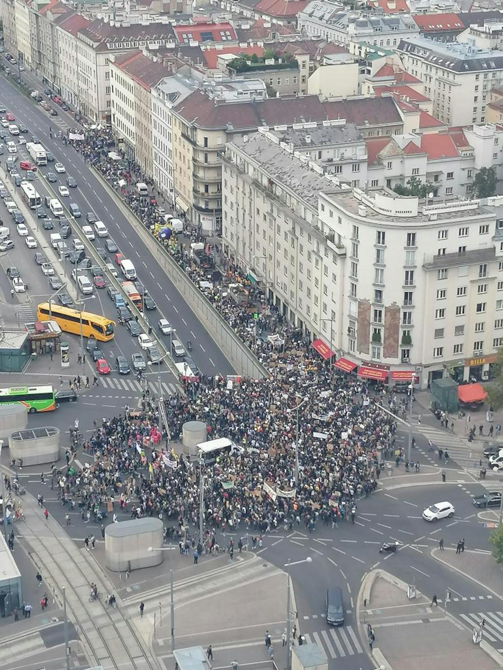 Klima-Demo in Wien