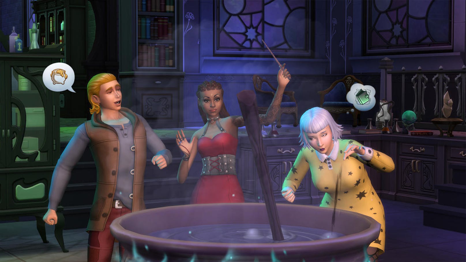 Deine Sims können endlich zu Zauberern und Hexen werden.
