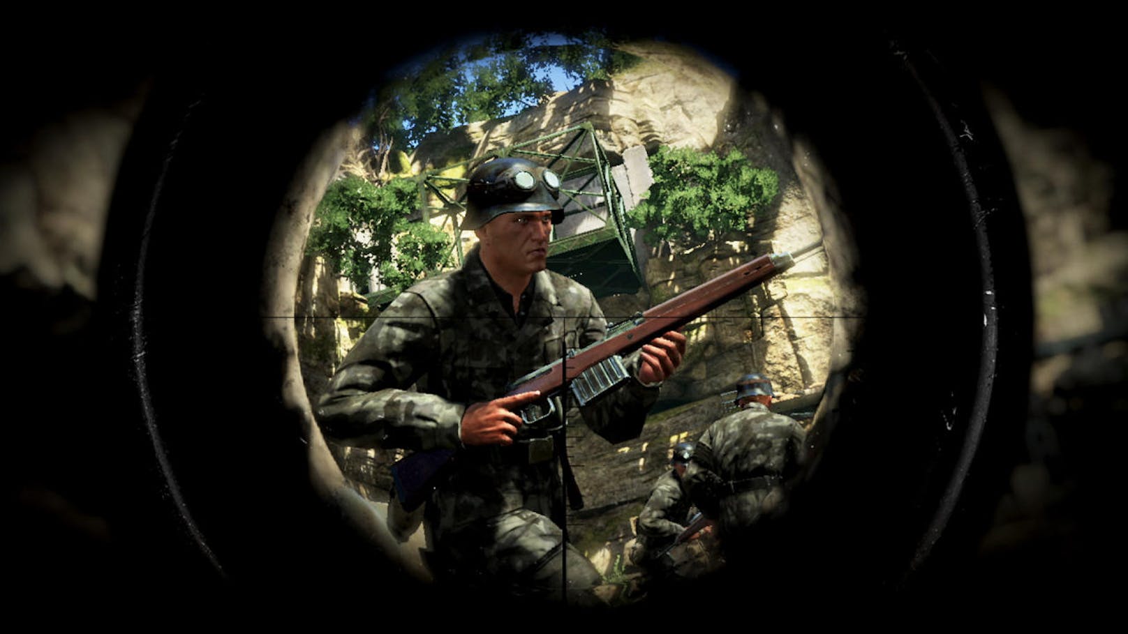 Auch bei "Sniper Elite 3" kann man durchaus von einer Simulation sprechen. Es gibt keinen linearen Weg zum Ziel, Spieler können Routen und Angriffe selbst bestimmen. Nur selten wird man in vorgegebene Gebiete oder Szenarien gezwängt.