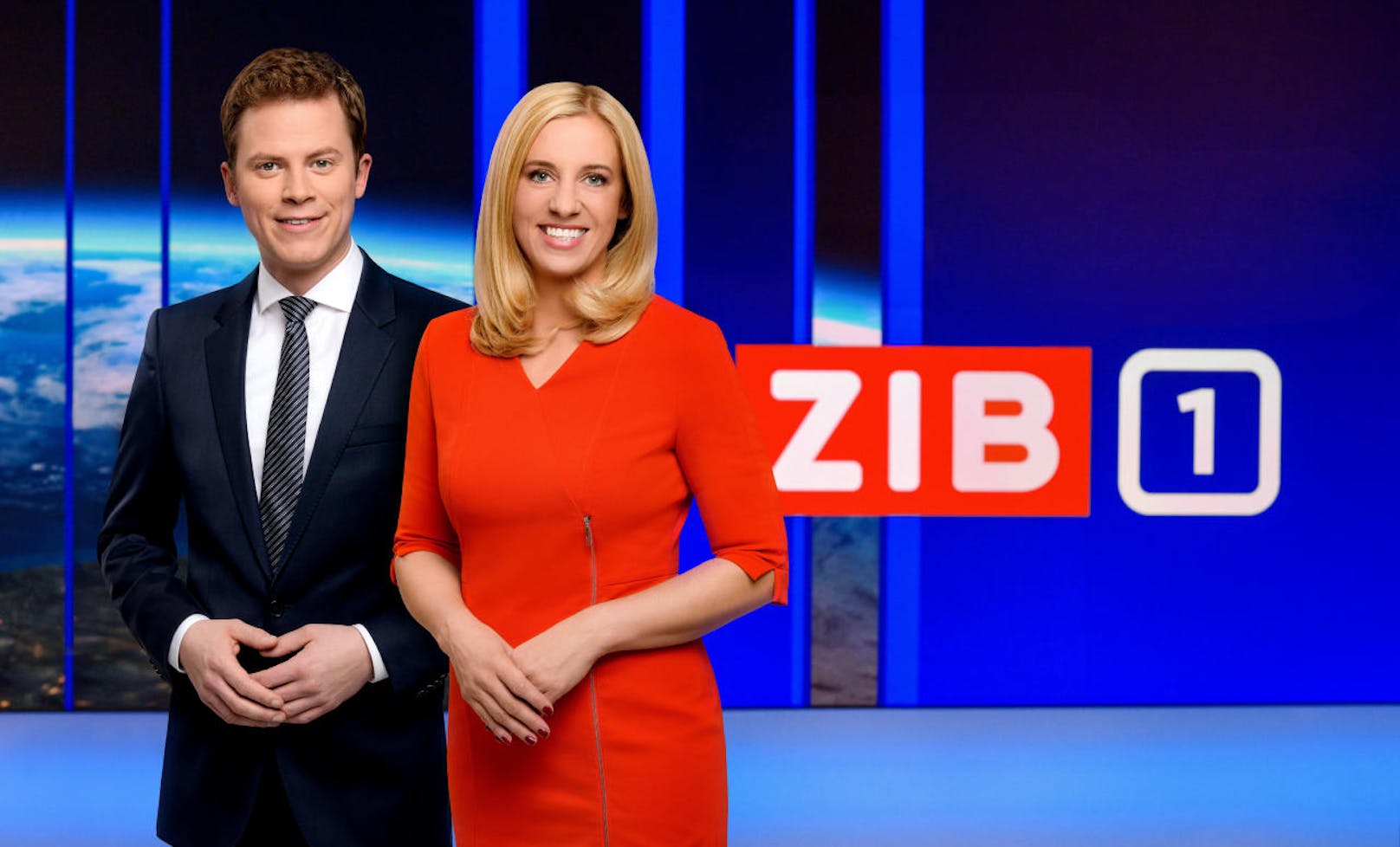 Erneuerte "ZIB 1" ab Ostern: "Zeit im Bild" - Tobias Pötzelsberger und Susanne Höggerl werden moderieren.