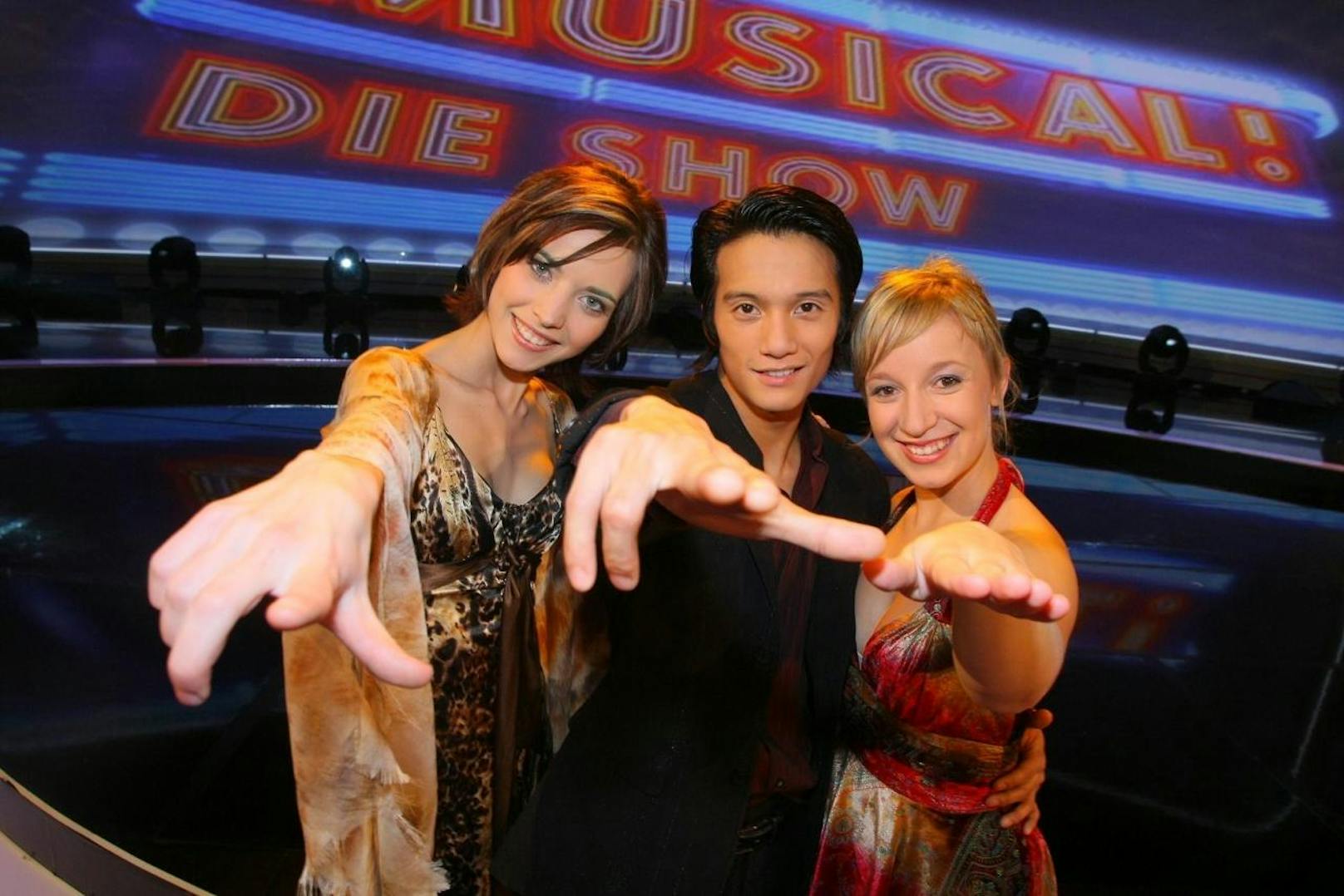 Die Finalisten von "Musical - Die Show" 2008: Gudrun, Eva und Vincent

