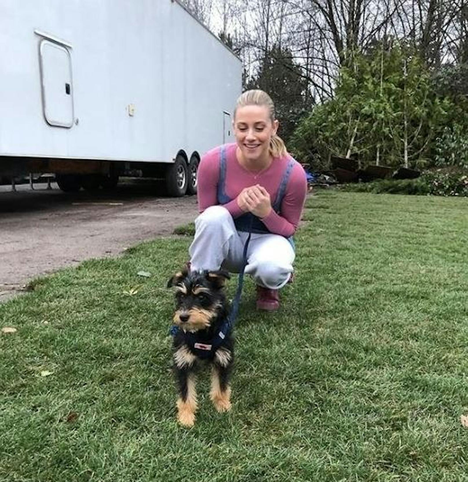 21.02.2020: "Riverdale"-Star <strong>Lili Reinhart</strong> hat einen neuen besten Freund.Sie hat Milo aus einem Tierheim adoptiert. 