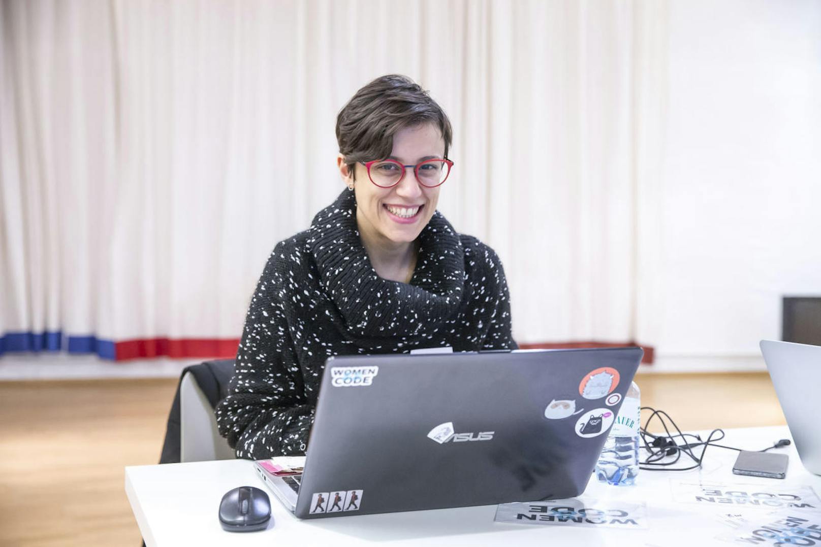 Viviana Gigi (36) will die Sprache der Programmierer lernen um die Kunstgeschichte in die Zukunft zu holen.
