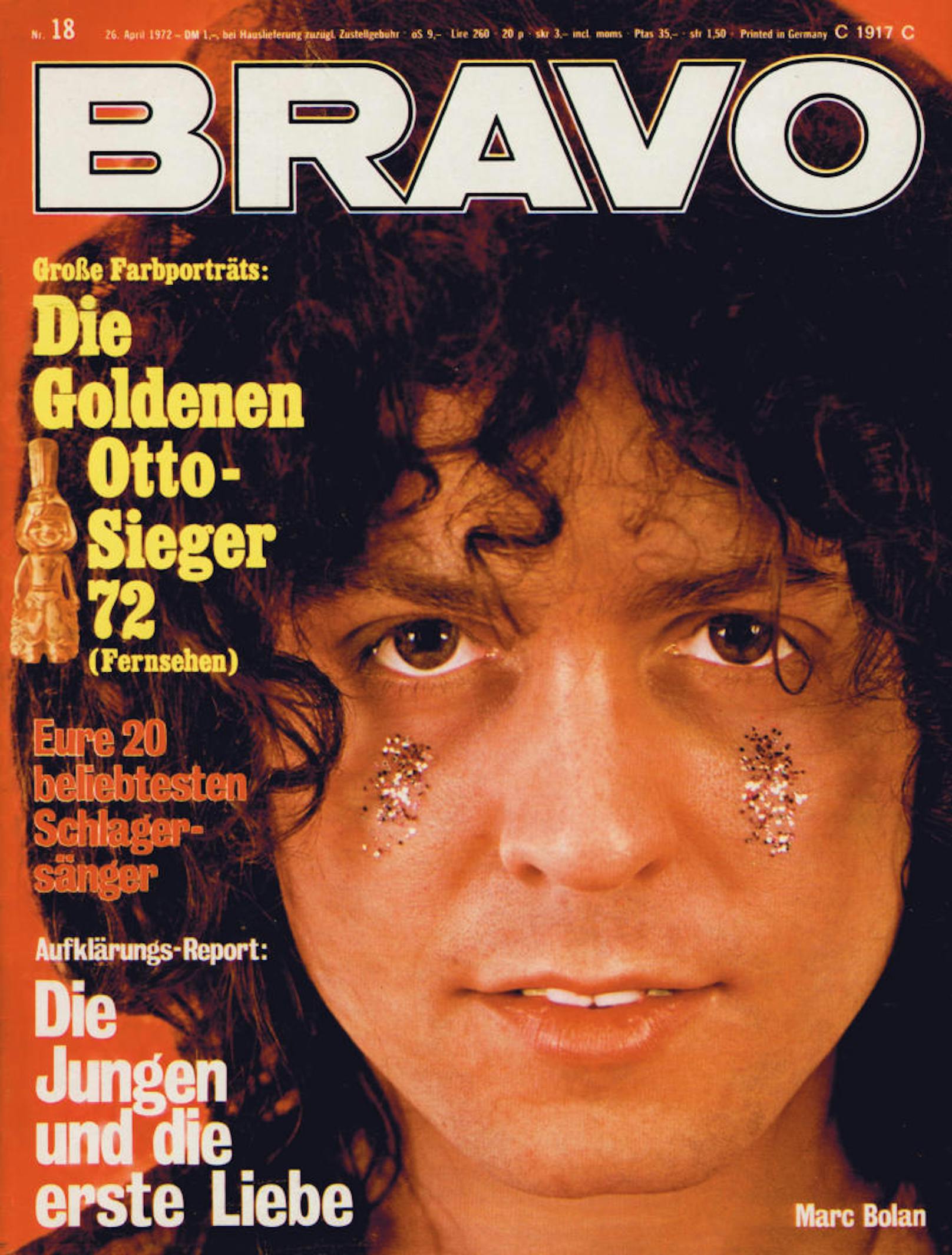 Willkommen in den Glam-70s: "T-Rex"-Sexsymbol Marc Bolan (1972)