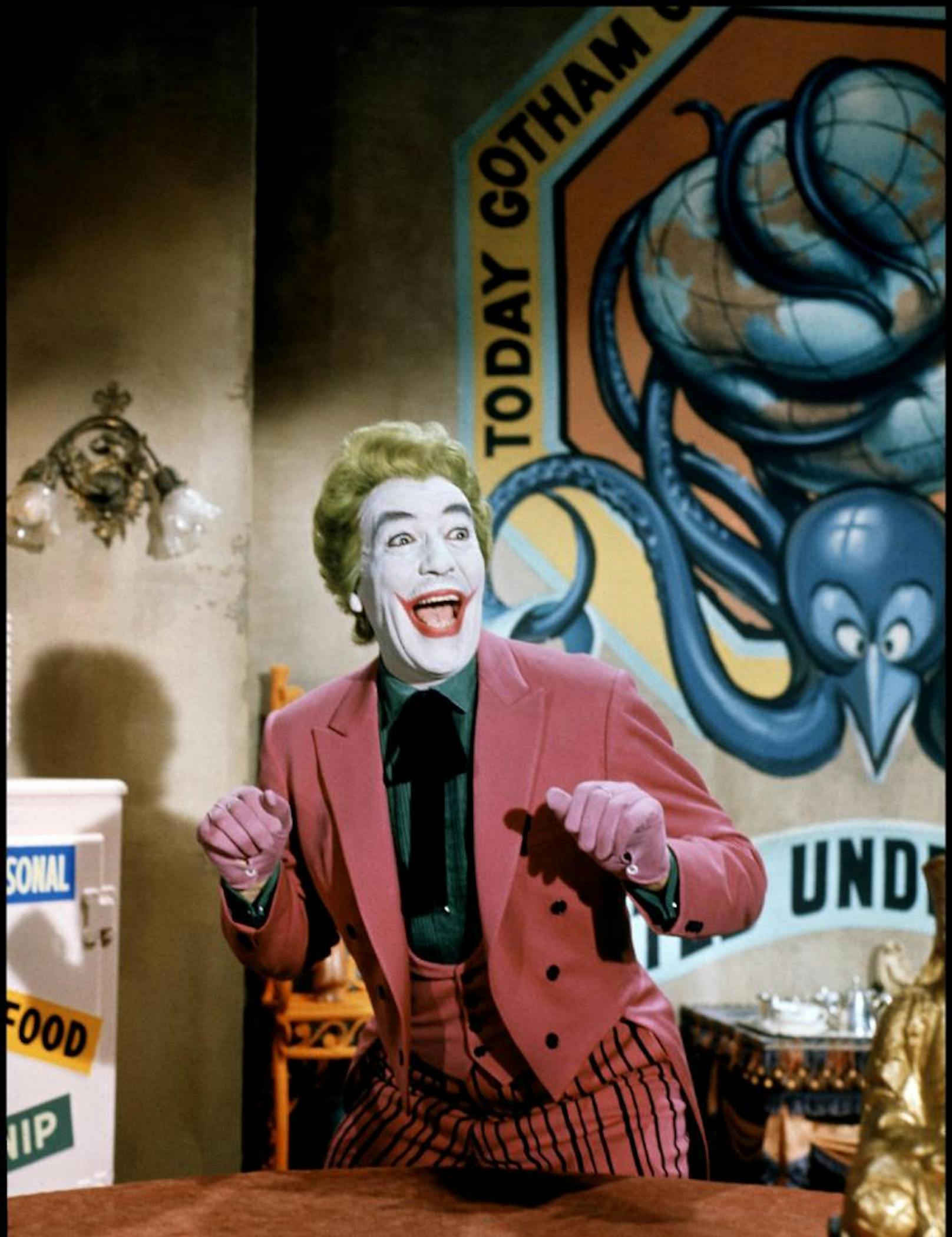 ...Cesar Romeros Joker in "Batman" (1966).