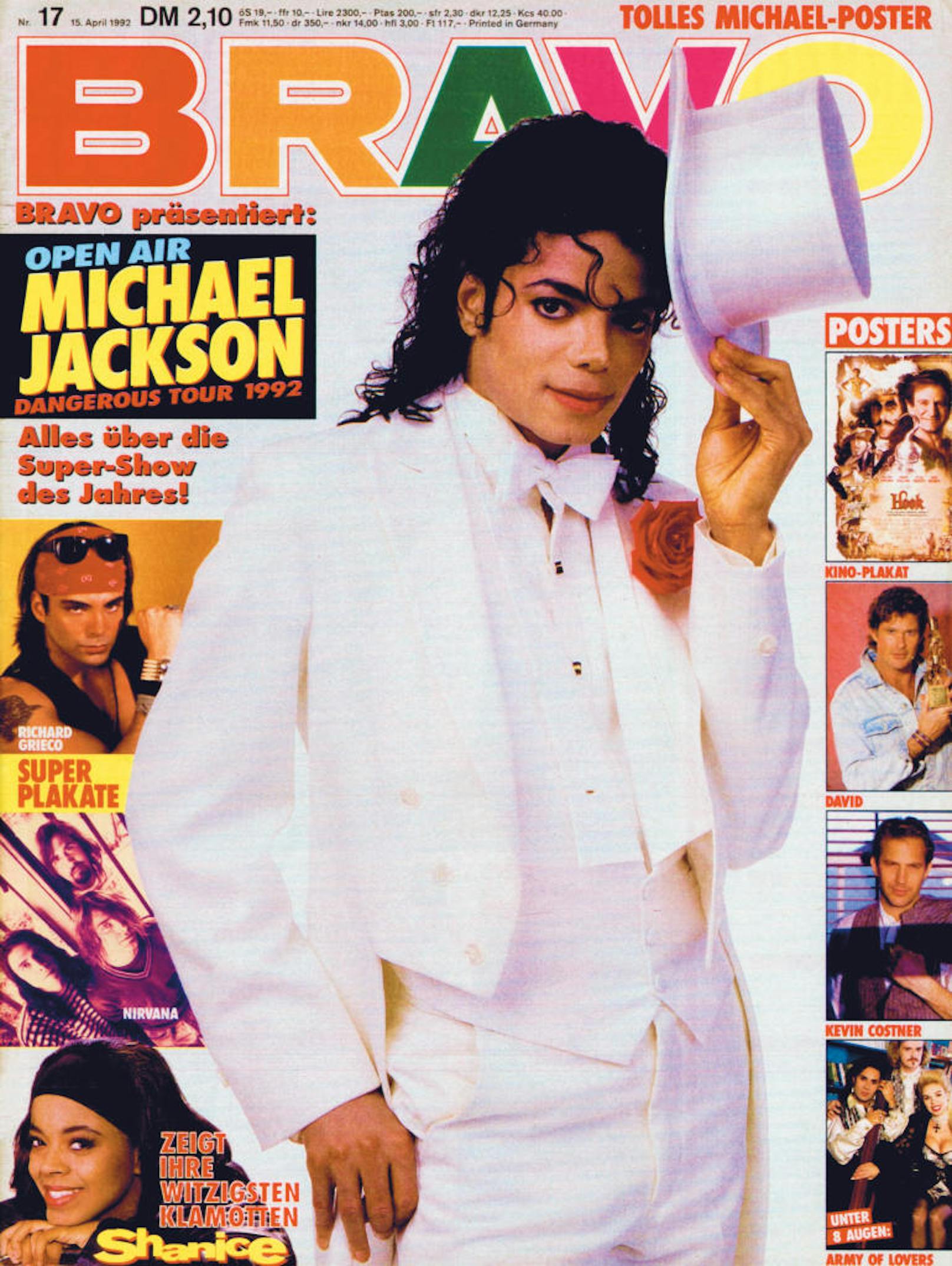 Der "King of Pop" Michael Jackson ganz in weiß (1993)