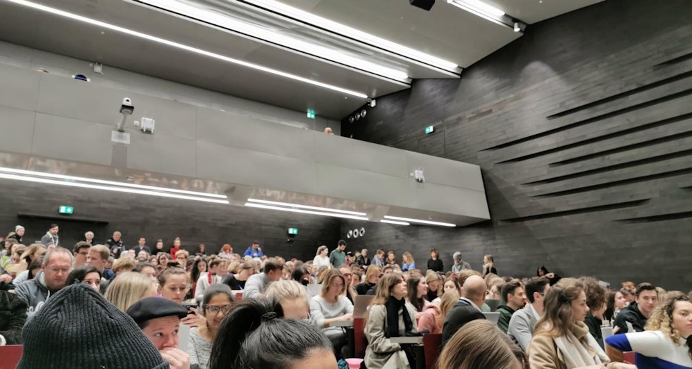 Das Audimax der Uni Wien vor Corona.