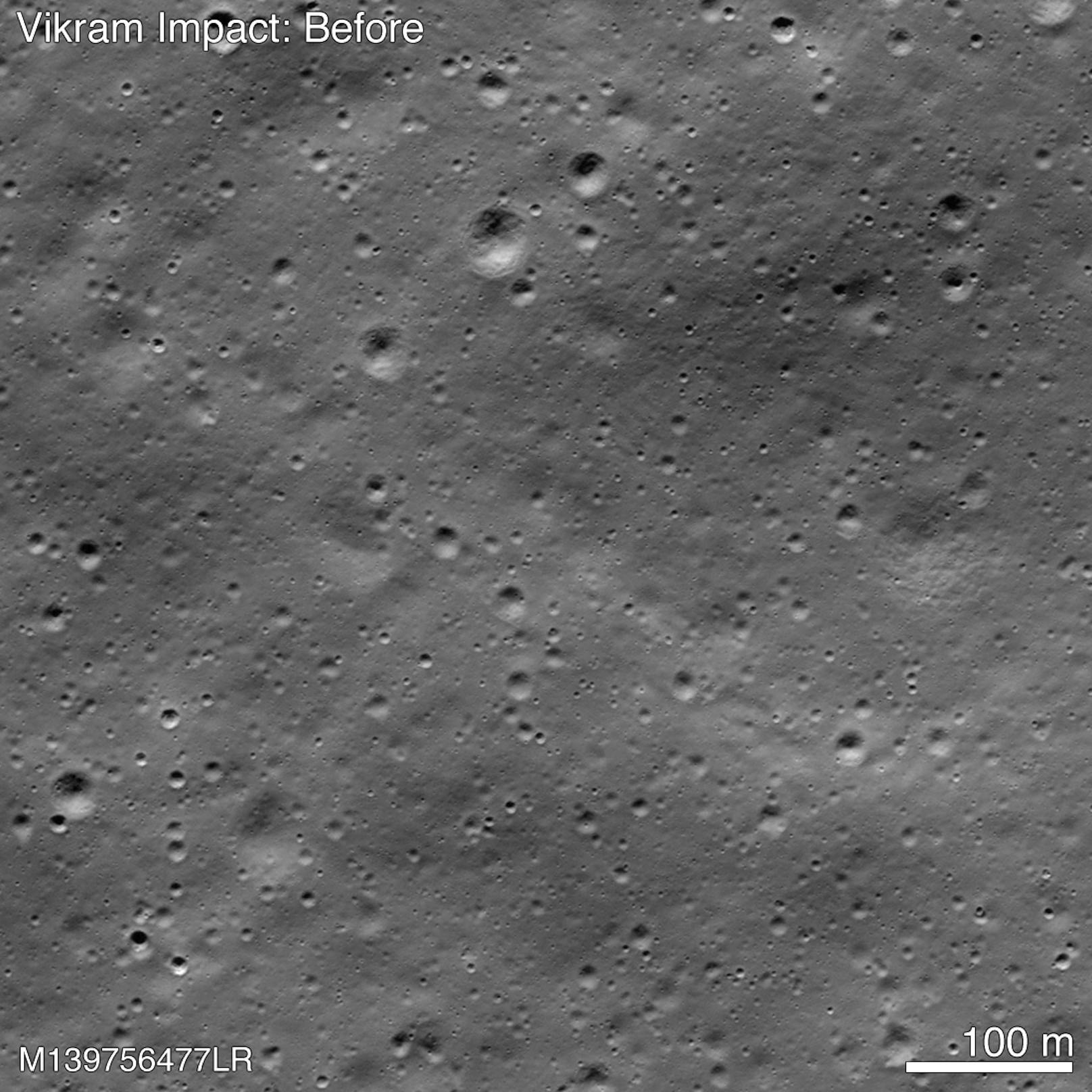 Shanmuga Subramanian hatte wochenlang NASA-Bilder der Mondoberfläche vor und nach fehlgeschlagenen Landeversuch von Vikram verglichen und dabei winzige Irregularitäten im Regolith entdeckt.