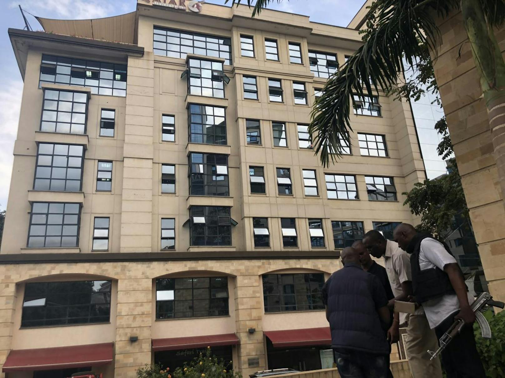 Explosion und Schüsse vor dem Luxushotel- und Bürokomplex "dusitD2" in Nairobi, Kenia, am 15. Jänner 2019.