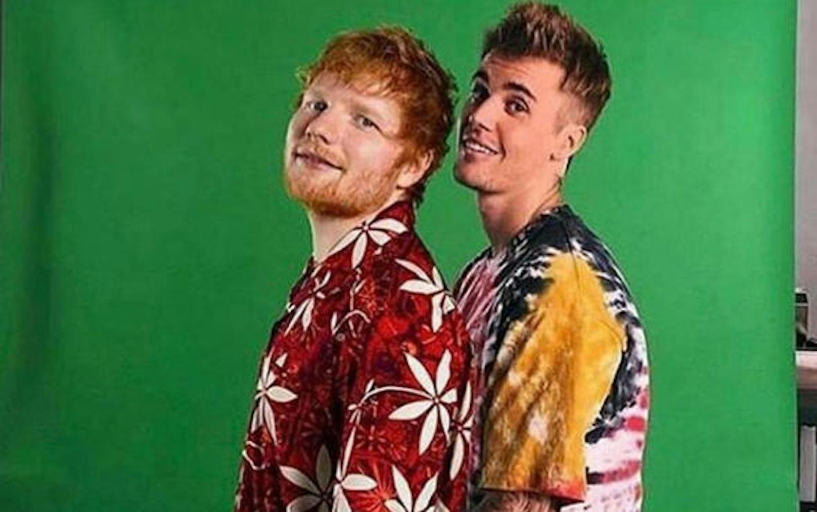 2.5.2019: Ed Sheeran und Justin Bieber arbeiten offenbar an einem neuen Song. Die beiden teilten auf Instagram mehrere Fotos von ihrem gemeinsamen Shooting.