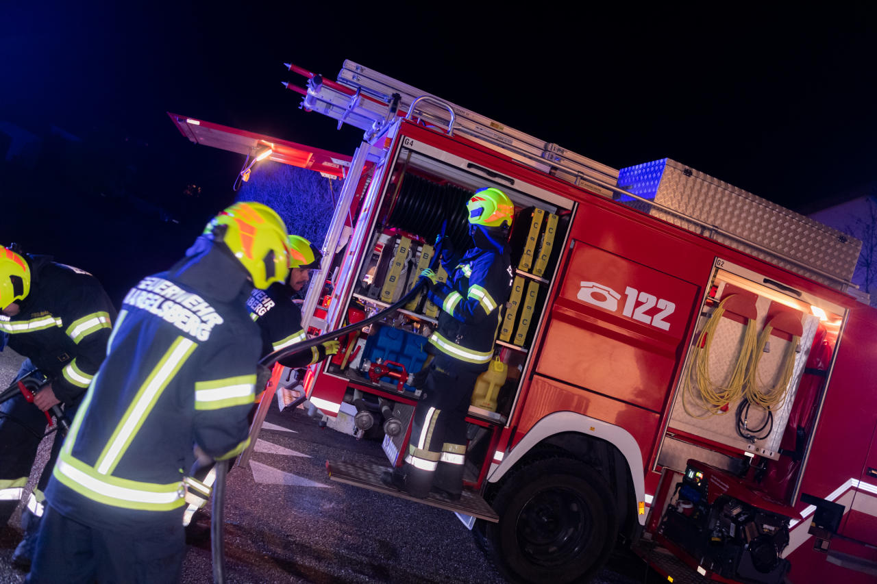 Die Feuerwehr im Einsatz.