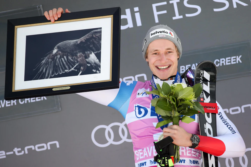 Marco Odermatt (Schweiz) feierte im Vorjahr im Super-G von Beaver Creek seinen ersten Sieg im Weltcup. Der 22-Jährige gilt als Alleskönner und Kandidat für die große Kugel.