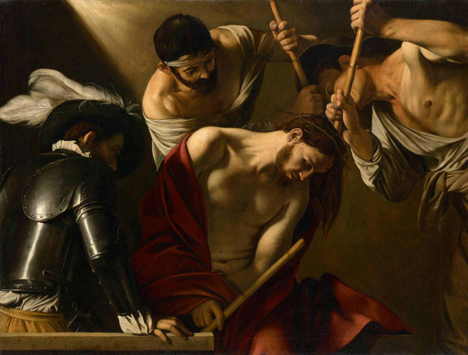 Michelangelo Merisi da Caravaggio (Mailand 1571-1610 Porto Ercole):
Dornenkrönung Christi