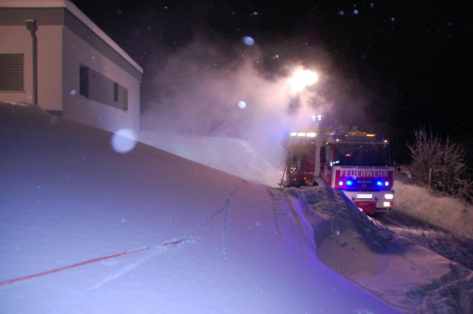 Die Feuerwehr rückte an.