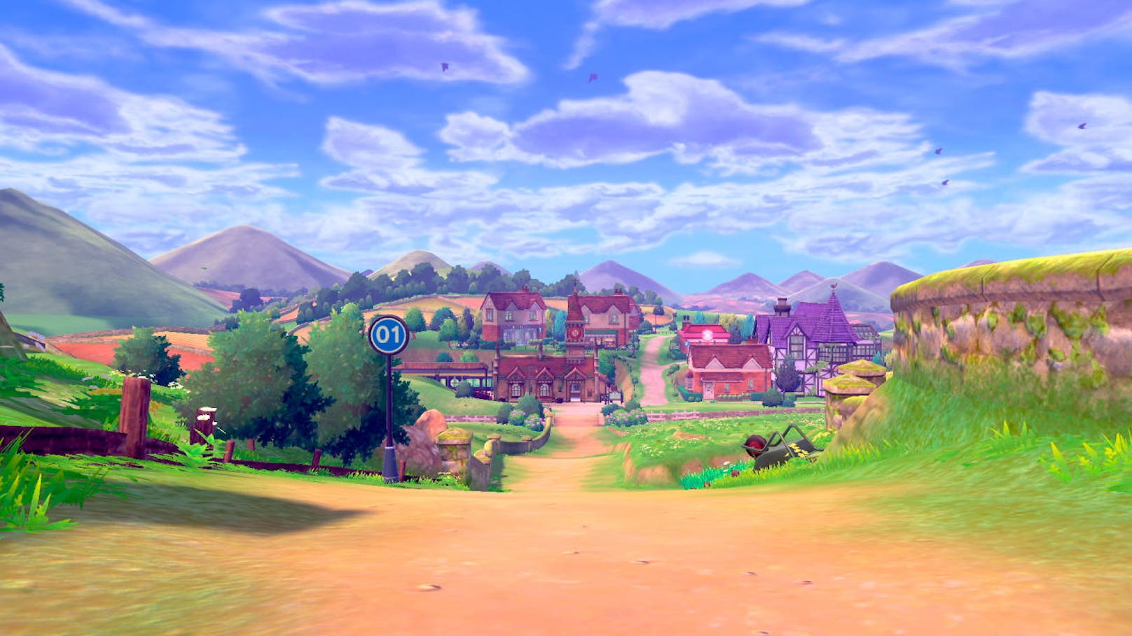 Die Möglichkeiten der Darstellung eines Pokémon-Rollenspiels auf dem großen Fernseher dürfte den Ehrgeiz der Entwickler geweckt haben. Bereits wenn man das erste Mal aus der Tür des elterlichen Hauses tritt und einen kleinen Pfad entlang geht, erstreckt sich ein malerisches Panorama, das eine kleine Stadt sowie Bäume bis weit in die Ferne zeigt. So aufwändig sah noch nie ein Pokémon-Game aus. Und das ist nur der Anfang - Städte und Pokemon-Arenen warten mit wunderbaren Details und Themen auf.